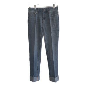 NWT Sam Edelman The Kitten Straight Mid Rise Straight Crop Jean, Size 2/26, Blu.